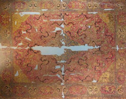 Silk Medallion Carpet Origin Tabriz