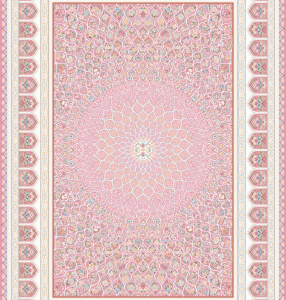 فرش ماشینی گنبد مینا صورتی