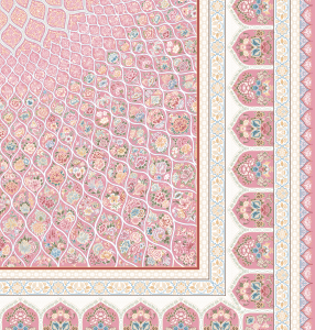 فرش ماشینی گنبد مینا صورتی